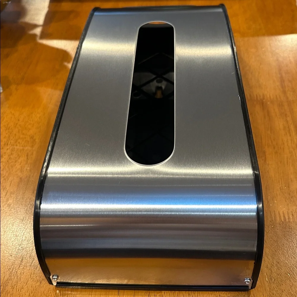 Simple human Stainless Steel Plastic Bag Holder. Wall hanging.